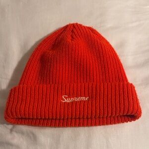 Supreme Loose Gauge Bright Orange Beanie